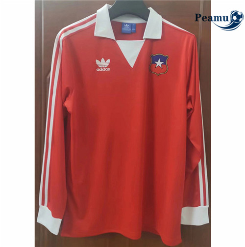 Peamu - Maillot foot Retro Chile Domicile Manche Longue 1982