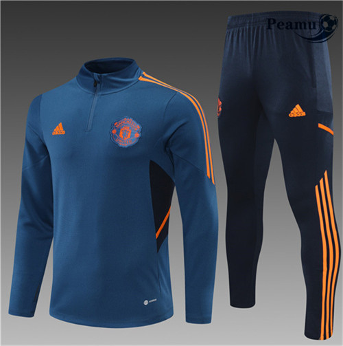 Peamu - Maillot Survetement Foot Manchester United Enfant 2022-2023 pfr378