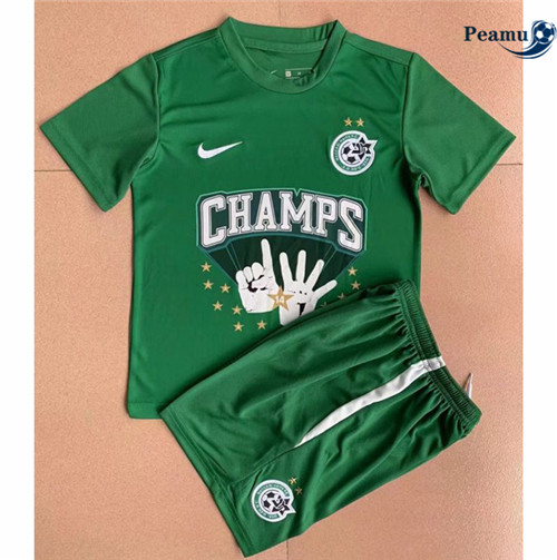 peamu.fr - Maillot foot Maccabi Haifa Enfant champion edition Vert 2022-2023 F019
