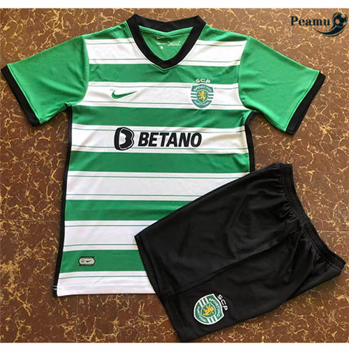 peamu.fr - Maillot foot Sporting Lisbon Enfant Domicile 2022-2023 F009