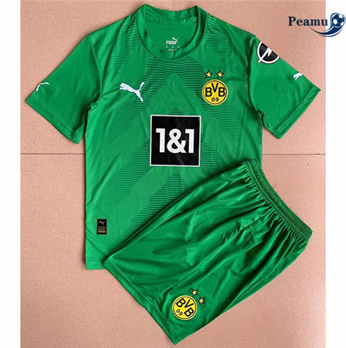 peamu.fr - Maillot foot Borussia Dortmund Enfant Gardien De But Vert 2022-2023 F048