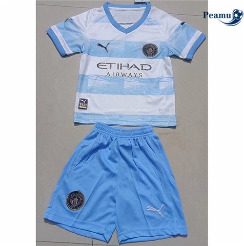 peamu.fr - Maillot foot Manchester City Enfant édition commémorative 2022-2023 F059