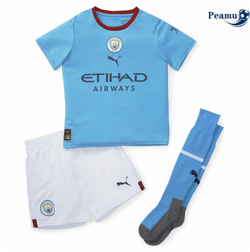 peamu.fr - Maillot foot Manchester City Enfant Domicile 2022-2023 F060