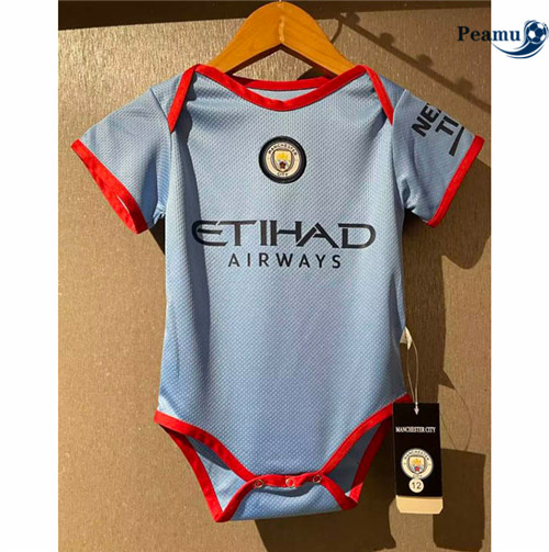 peamu.fr - Maillot foot Manchester City Bébé Domicile 2022-2023 F064