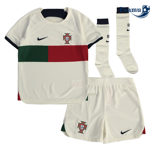peamu.fr - Maillot foot Portugal Enfant Exterieur 2022-2023 F100