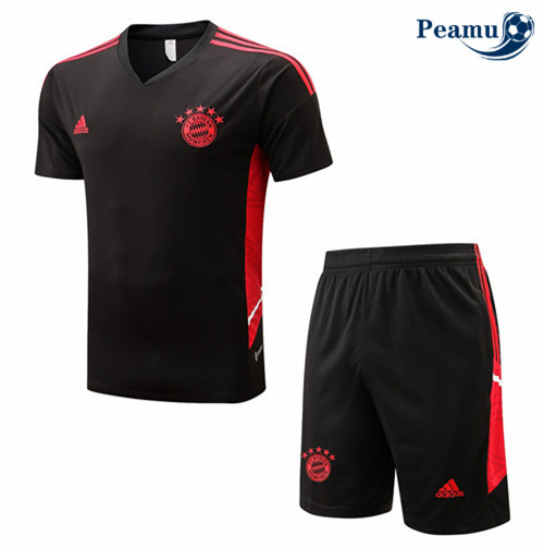 peamu.fr - Maillot foot Kit Entrainement Foot Bayern Munich + Pantalon Noir 2022-2023 F128