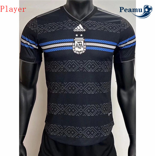 peamu.fr - Maillot foot Argentine Player Version Noir 2022-2023 F190