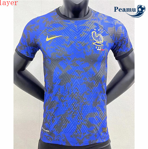 peamu.fr - Maillot foot France Player Version training Bleu 2022-2023 F213