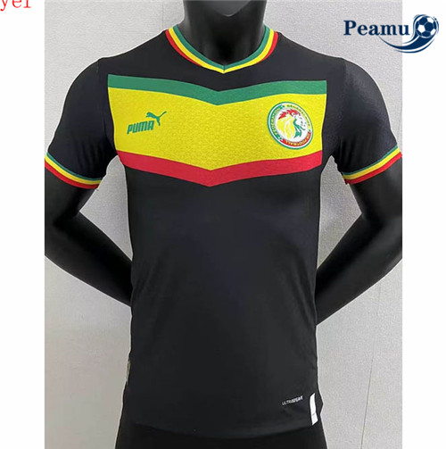 peamu.fr - Maillot foot Senegal Player Version Noir 2022-2023 F237