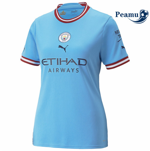 peamu.fr - Maillot foot Manchester City Femme Domicile 2022-2023 F264