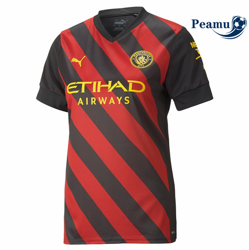 peamu.fr - Maillot foot Manchester City Femme Exterieur 2022-2023 F265