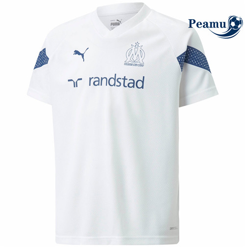 peamu.fr - Maillot foot Marseille Training Blanc 2022-2023 F282
