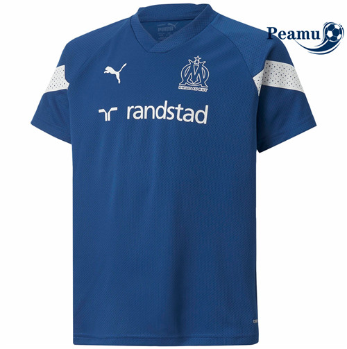 peamu.fr - Maillot foot Marseille Training Bleu 2022-2023 F283