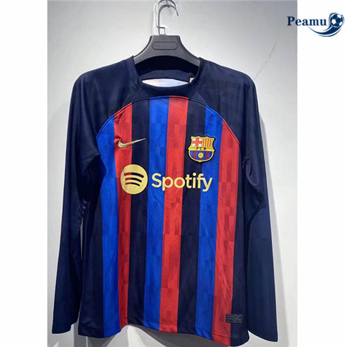 peamu.fr - Maillot foot Barcelone Domicile Manche Longue 2022-2023 F406
