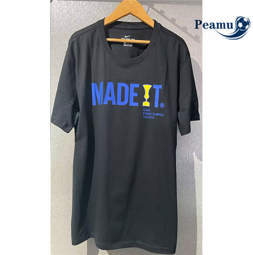 peamu.fr - Maillot foot Inter Milan T-shirt Noir 2022-2023 F524