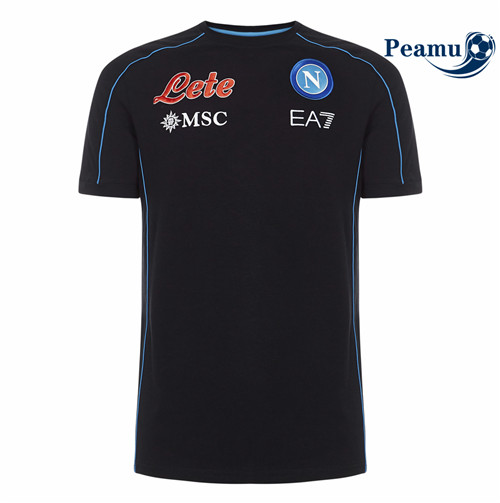 peamu.fr - Maillot foot Naples Noir 2022-2023 F528
