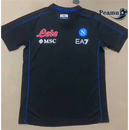 peamu.fr - Maillot foot Naples Noir 2022-2023 F529