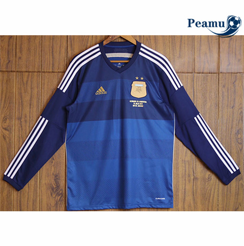 peamu.fr - Maillot foot Retro Argentine Exterieur Manche Longue 2014 F542