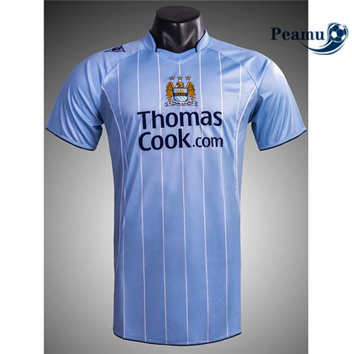 peamu.fr - Maillot foot Retro Manchester City Domicile 2007-08 F575