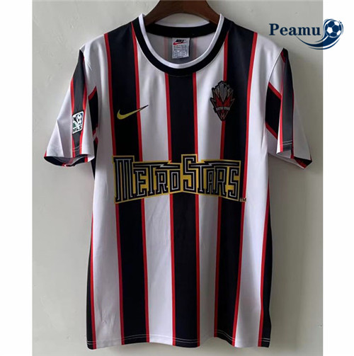 peamu.fr - Maillot foot Retro New York City Metropolitan Star Exterieur 1997 F548