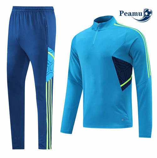 peamu.fr - Maillot foot Survetement de foot Sans logo de marque Bleu 2022-2023 F639