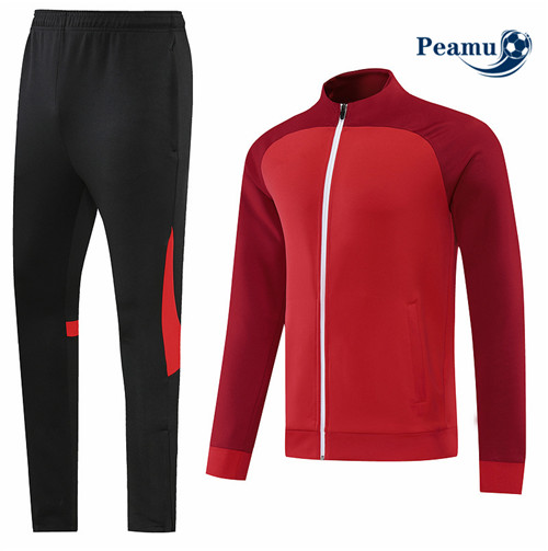 peamu.fr - Maillot foot Veste Survetement de foot Sans logo de marque Rouge 2022-2023 F650