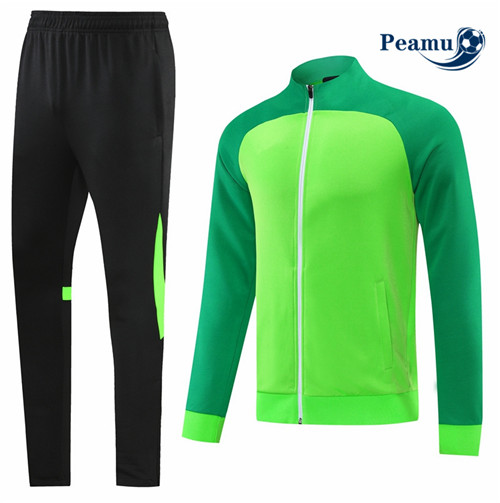 peamu.fr - Maillot foot Veste Survetement de foot Sans logo de marque Vert 2022-2023 F655