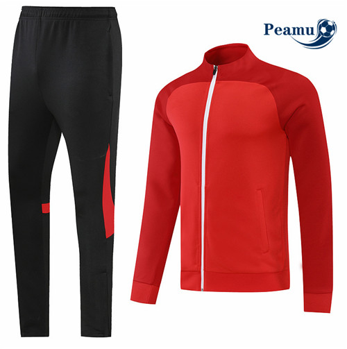 peamu.fr - Maillot foot Veste Survetement de foot Sans logo de marque Rouge 2022-2023 F657