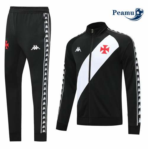 peamu.fr - Maillot foot Veste Survetement de foot Vasco de Gama Noir 2022-2023 F659