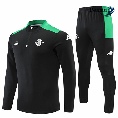 peamu.fr - Maillot foot Survetement de foot Real Betis Noir 2022-2023 F677
