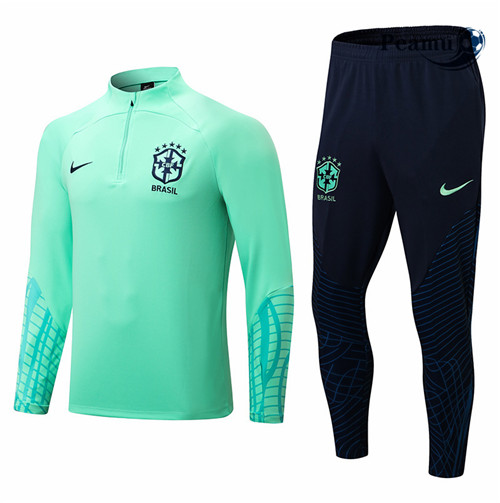peamu.fr - Maillot foot Survetement de foot Brésil Vert 2022-2023 F699