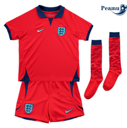 Peamu - Maillot foot p078 Angleterre Enfant Exterieur 2022-2023