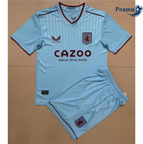 Peamu - Maillot foot p024 Aston Villa Enfant Exterieur 2022-2023