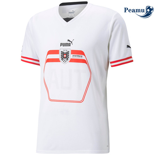 Peamu - Maillot foot p100 Autriche Exterieur 2022-2023
