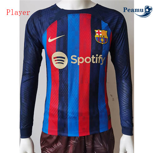 Peamu - Maillot foot p243 Barcelone Player Version Domicile Manche Longue 2022-2023