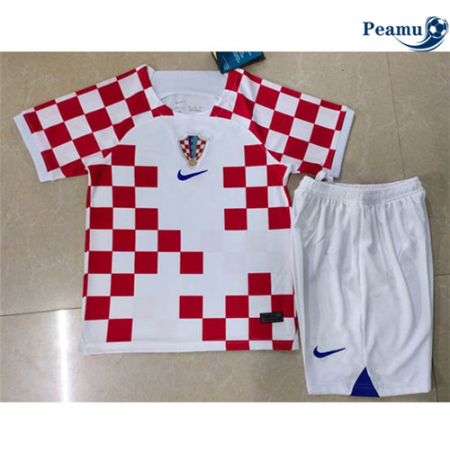 Peamu - Maillot foot p084 Croatie Enfant Domicile 2022-2023