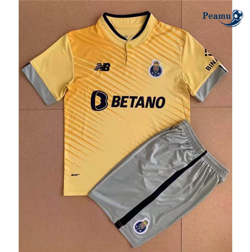Peamu - Maillot foot p008 FC Porto Enfant Exterieur Jaune 2022-2023
