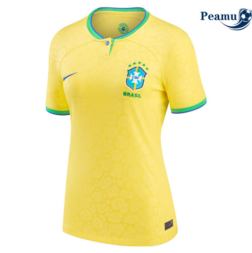 Peamu - Maillot foot p157 Brésil Femme Domicile 2022-2023