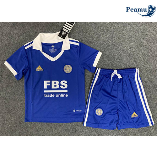 Peamu - Maillot foot p043 Leicester City Enfant Domicile 2022-2023