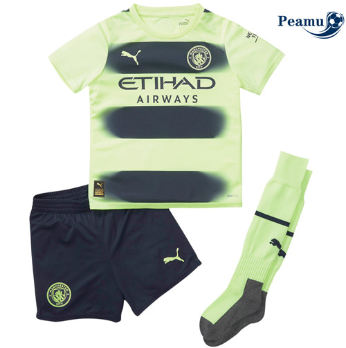 Peamu - Maillot foot p045 Manchester City Enfant Third 2022-2023