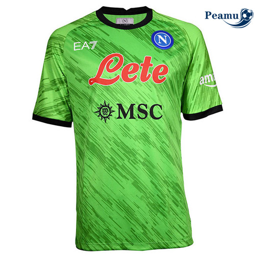Peamu - Maillot foot p371 Naples Maillot Gardien de but Vert 2022-2023