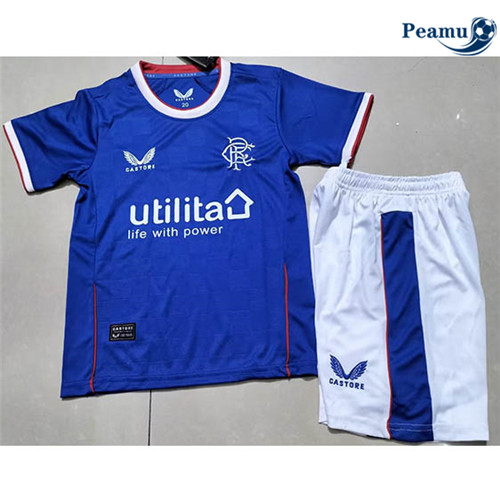 Peamu - Maillot foot p014 Rangers Enfant Domicile 2022-2023