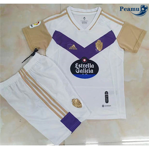 Peamu - Maillot foot p066 Real Valladolid Enfant Domicile 2022-20235