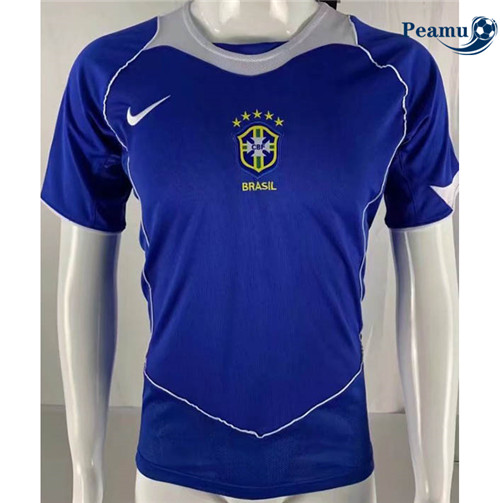 Peamu - p422 Maillot foot Retro Brésil Exterieur 2004-06