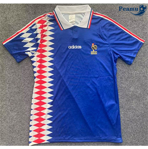 Peamu - p423 Maillot foot Retro France Domicile 1994