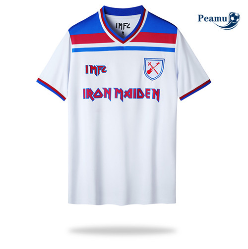 Peamu - p444 Maillot foot Retro West Ham x Iron Maiden