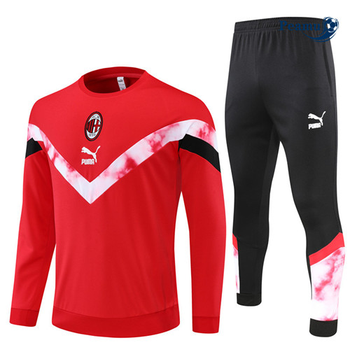 Peamu - Survetement Foot p259 AC Milan Rouge/Noir 2022-2023