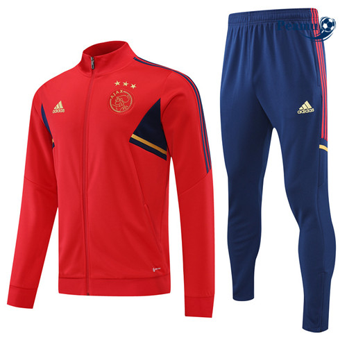 Peamu - Veste Survetement Foot p009 Ajax Rouge 2022-2023