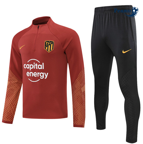 Peamu - Survetement Foot p066 Atletico Madrid Rouge/Noir 2022-2023