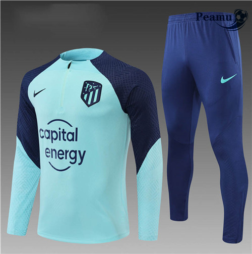 Peamu - Survetement Foot p295 Atletico Madrid Player Enfant Vert/Bleu 2022-2023